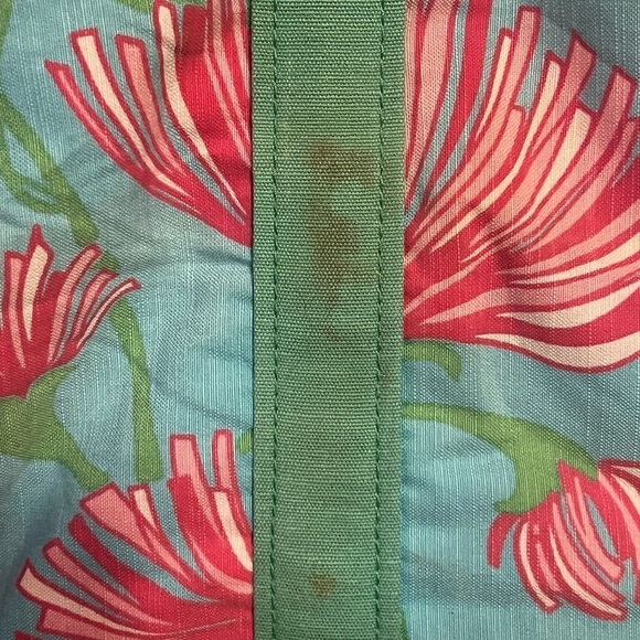 Lilly Pulitzer originals blue, green, and pink floral large tote bag - Picture 8 of 12